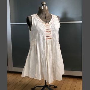 Embroidered Cotton Gauze Tunic